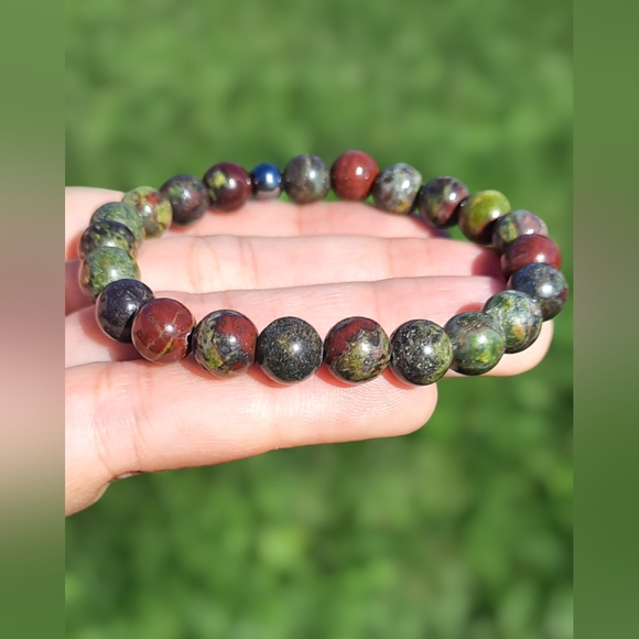 Dragon Bloodstone 8mm Bracelet - Picture 3 of 4